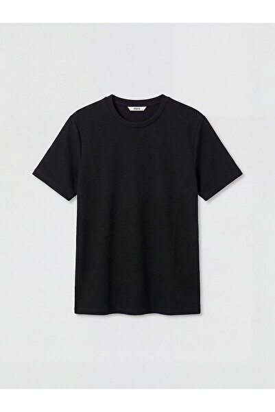 LC Waikiki Black Crew Neck Men's T-Shirt