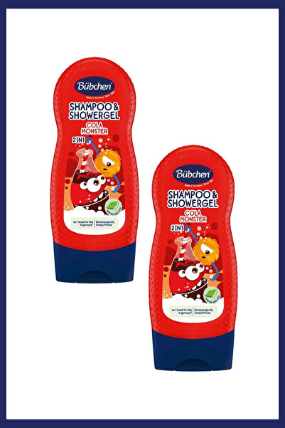 Bübchen Cola Monster 2’si 1 Arada Çocuk Şampuanı ve Duş Jeli 230 ML 2'li Set
