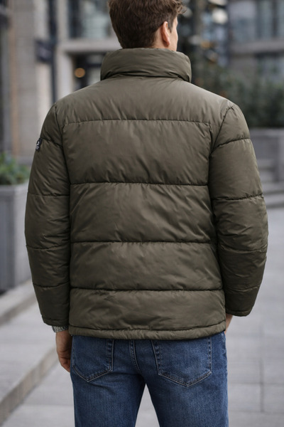 Mrmakas TEKSTİL Khaki Men's Puffer Jacket