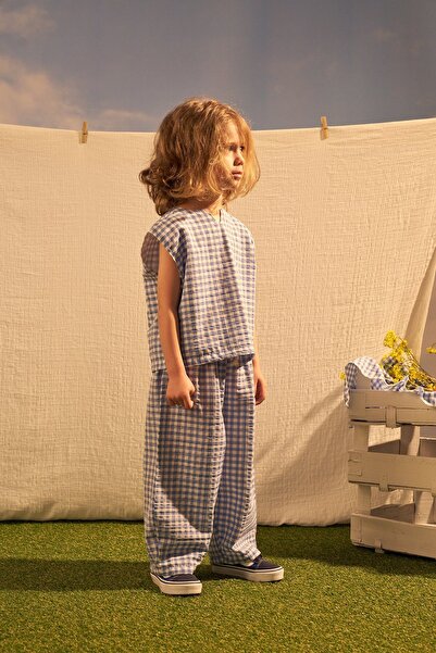 Oh La La Koala For Little Ones Set dublu din seria Blue Daisy Picnic cu panta...