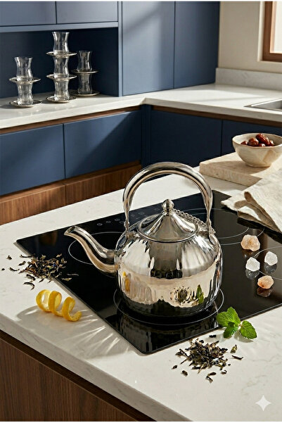 Generic إبريق براد شاي تصميم أنيق استيل 1700مل