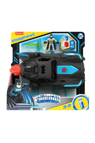 FISHER PRICE IMAGINEXT DC SUPER FRIENDS BATMOBILE DELUXE VEHICLE