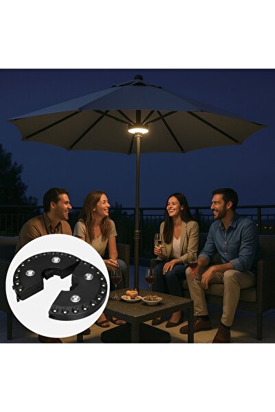 Zumzeria Garden Umbrella Lamp with 24 LED Bulbs