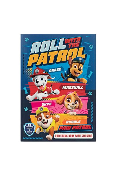 Zumzeria Paw Patrol Carte de colorat A4 cu autocolante - 30 de pagini