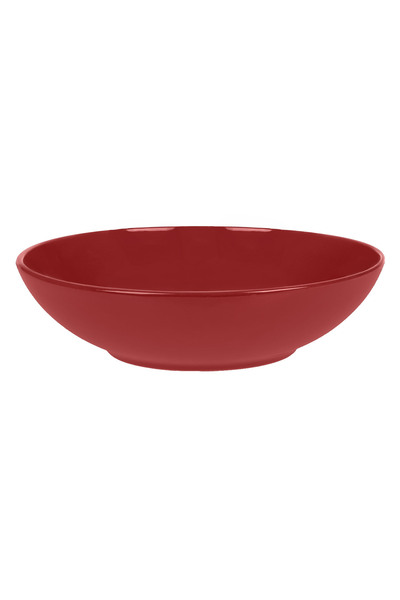 OEM Red Deep Ceramic Plate Ø20cm