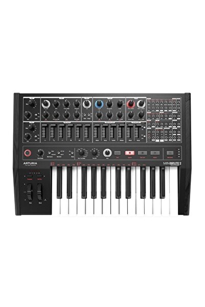 ARTURIA MiniBrute 2: Noir Edition | %100 Analog, semi modular Hybrid Synth