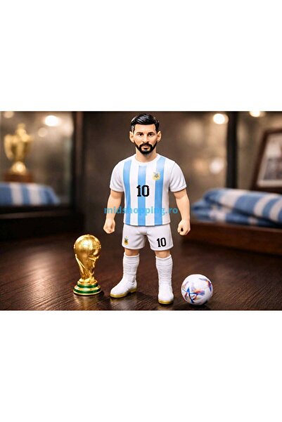 OEM Figurină Messi, 35 cm + trofeu Cupa Mondială + minge