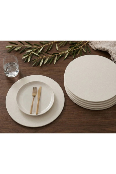 Econice American Service, Cream Duck Linen Supla (6 Pieces)
