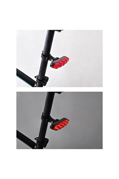 Zumzeria Bicycle Safety Light with 5 Red LED Bulbs and 3 Functions