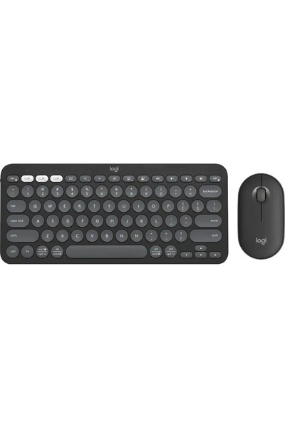 logitech Pebble 2 Combo Compact Wireless Scissor Keyboard and Mouse - Graphite