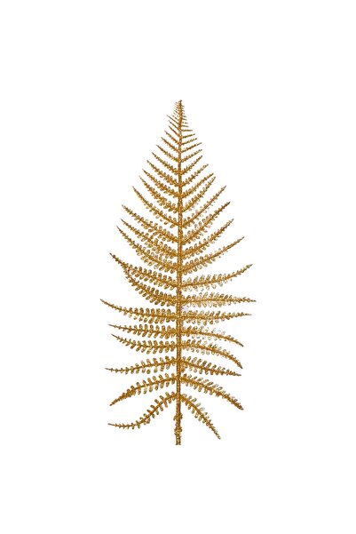 Zumzeria Ramură decorativă de Crăciun, Ferigă aurie, 71cm