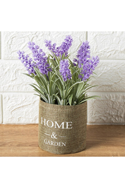 Zumzeria Ghiveci decorativ cu plantă artificială de lavandă Ø11x25cm