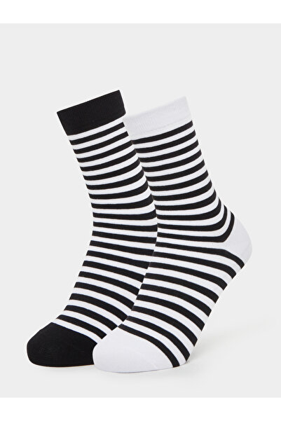 Styli Pack of 2 - Striped Crew Socks
