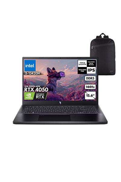 ACER Nitro V 15 ANV15-51-54UY I5-13420H 8 512GB RTX4050 15.6" Win11 Pro +S.Çn...