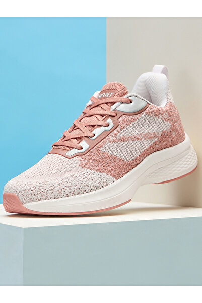 Cult By Styli Women Pink Knit Running Shoes