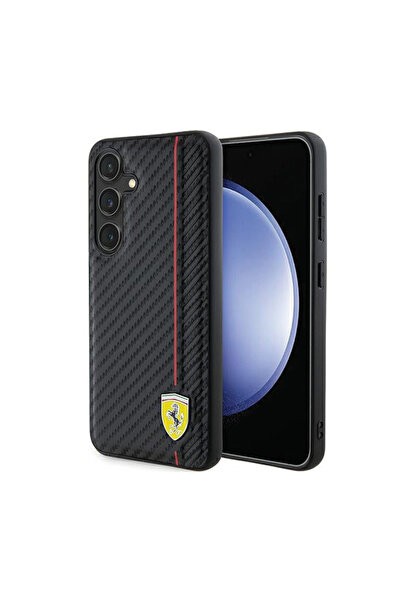 Ferrari FEHCS24MN3DUR S24+ S926 carcasă rigidă negru/negru cu imprimeu carbon