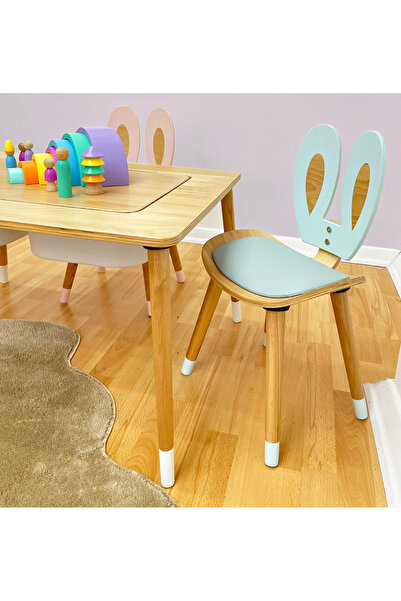 Montessori Çocuk Aktivite Sandalyesi tavşan sandalye, Çocuk odası mobilyası