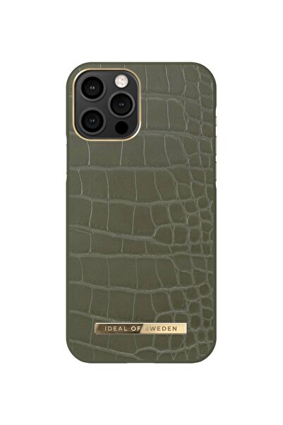 Ideal Of Sweden IDACAW21-I2061-327 Husă iPhone 12/12 Pro Kaki Croco
