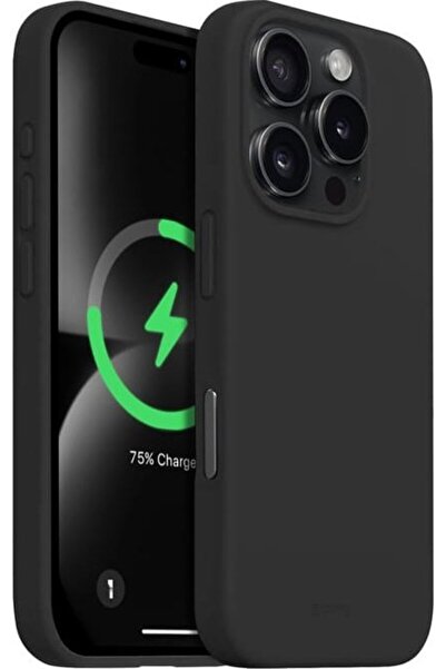 Crong Husă magnetică colorată pentru iPhone 16 Pro Max, negru