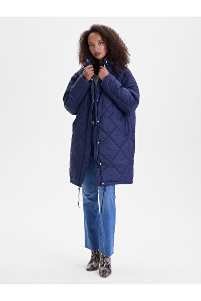 ORSAY Dark blue women's quilted coat