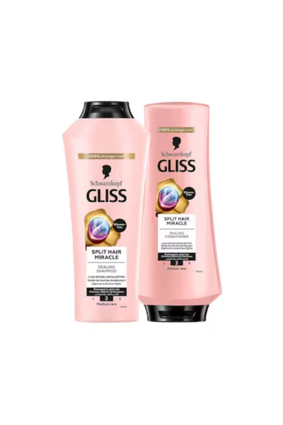 Glissa Gliss Shampoo Split Hair Miracle 400ml + Conditioner 360ml