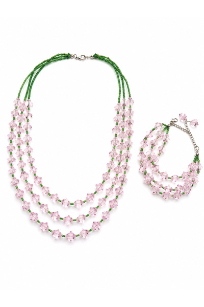 ZipZap Sakura Glow Crystal Jewelry Set