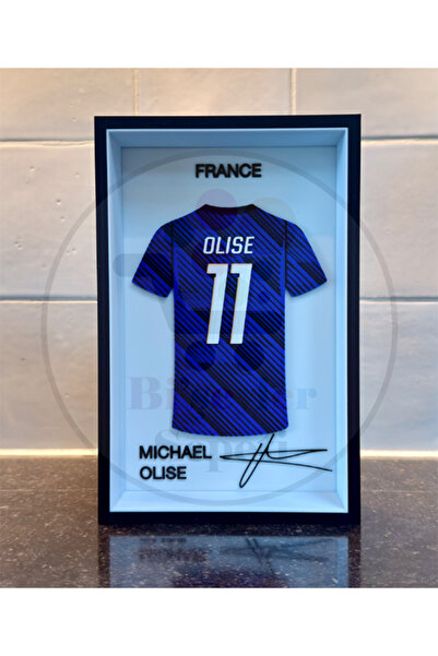 Bi'şeyler Sepeti Michael Olise - Fransa - Forma İmzalı Çerçeve Hediyelik 14x2...