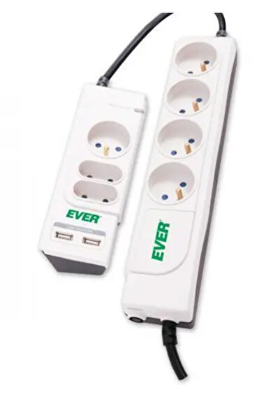 Ever Office Plus - Protector la supratensiune - AC 250 V - 2500 Watt - 6000 V...