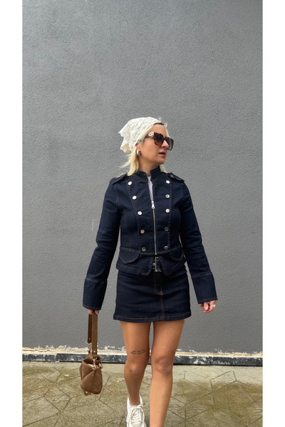 Denim Etek & Ceket Takım