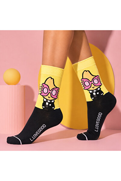 Çorap Kurdu Harry Potter Character Patterned Colorful Unisex Socks