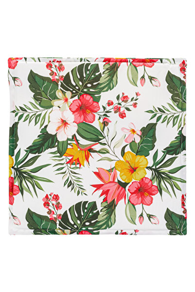 OEM Water-Resistant Summer Chair Cushion Hibiscus 38x38cm