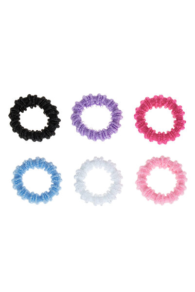 OEM Elastice de păr mini din frotir în variante colorate pentru copii - 12 bu...