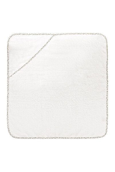 Zumzeria Cotton Hooded Towel White with Stars 75x75cm
