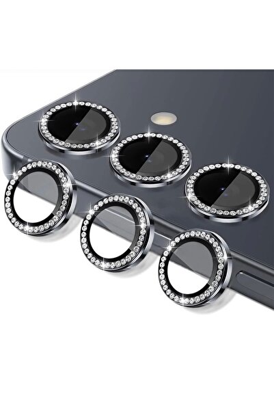 SOLİD CASE Galaxy S26 / S26 Plus Compatible Shiny Diamond Camera Lens Protect...