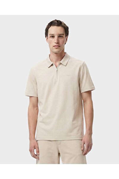 Gant Erkek Bej Relaxed Fit Polo Yaka T-Shirt