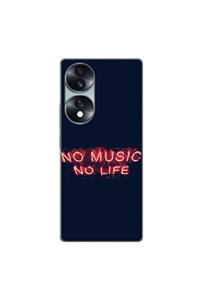 OEM Husa compatibila cu Honor 70 Silicon Gel Tpu Model No Music No Life
