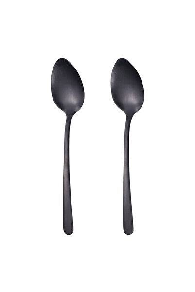 OEM Black Stainless Steel Spoons 21cm - 2pcs