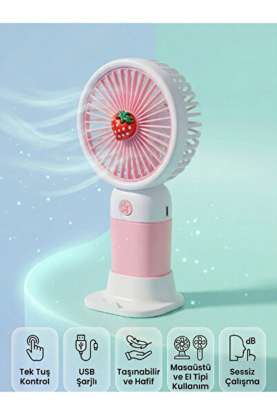 CaseTechnoo Mini Vantilatör Fan El Pervanesi Küçük Mini Vantilatör 3 Kademeli...