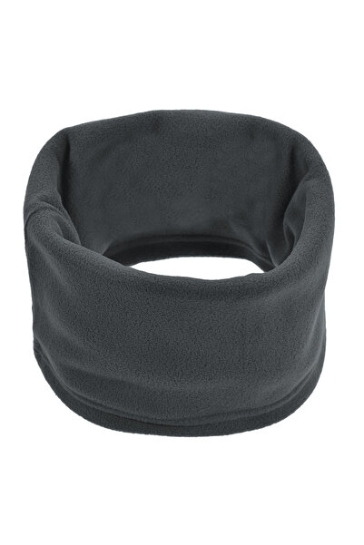 OEM Eșarfă circulară din fleece antracit cu șnur pentru bărbați