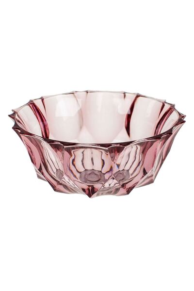 Zumzeria Purple Round Bowl with Diamond Pattern in Plastic 290ml