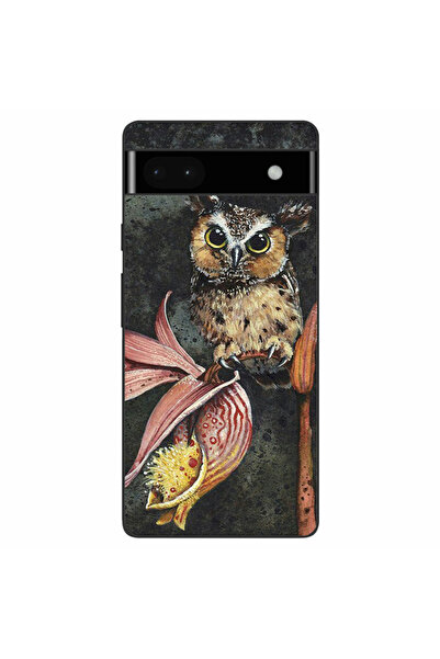 OEM Husa compatibila cu Google Pixel 6A Silicon Gel Tpu Model Owl Painted