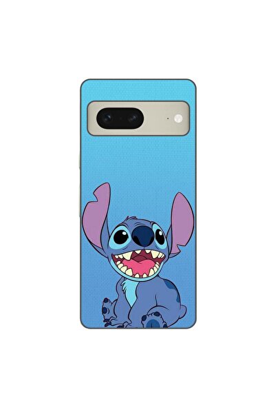 OEM Husa compatibila cu Google Pixel 7 Silicon Gel Tpu Model Stitch Blue