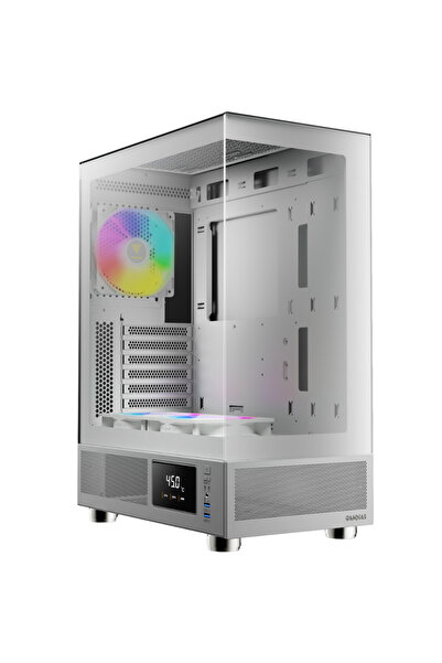 gamdias ATLAS E1 ATX Mid Tower PC Case 3x 120mm ARGB Fans - White