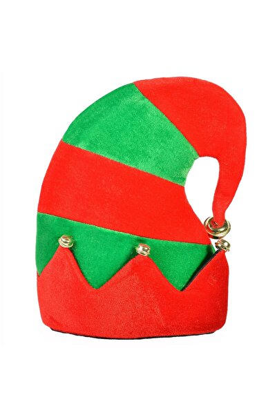 Zumzeria Christmas Elf Hat Green Red 33cm