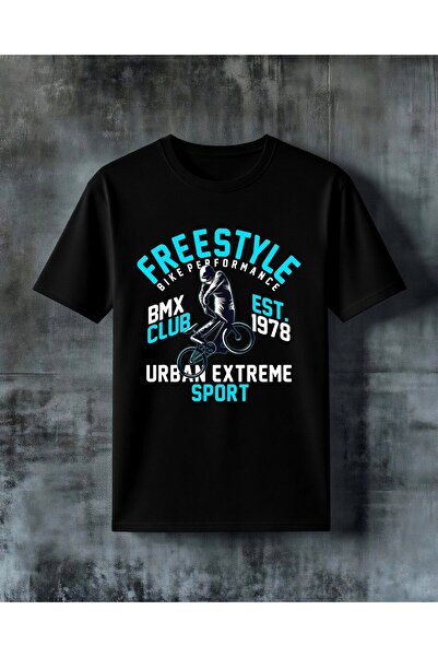 COMVİCHO Freestyle Cycling 4 Printed Oversize T-Shirt