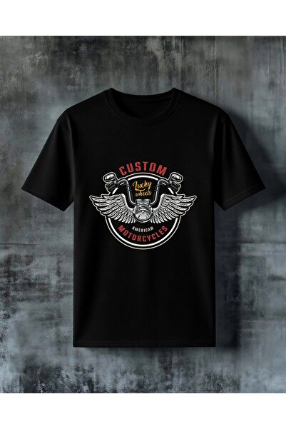 COMVİCHO Custom Lucky Wheels Printed Oversize T-Shirt