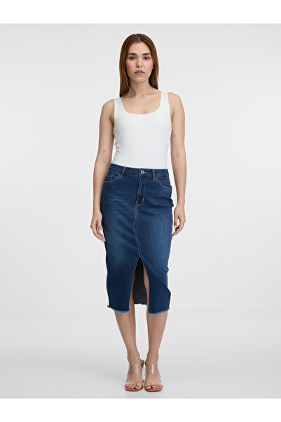 ORSAY Blue women's denim pencil skirt