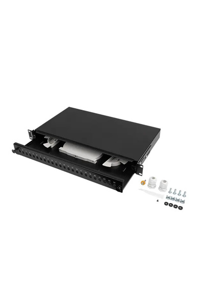 Lanberg Comutator de lumină 24XST/24XFC Rack cu găuri în formă de D 19 " 1U N...