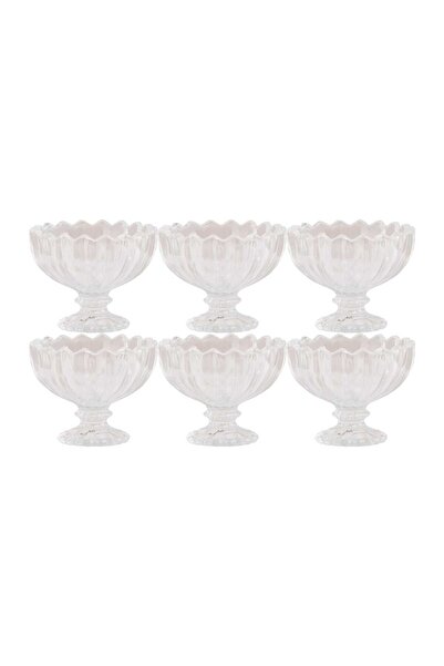 Crystal Drops طقم أكواب آيس كريم 140 مل، 6 قطع