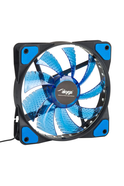 Akyga Ventilator 120mm MOLEX 33 LED albastru AW-12E-BL